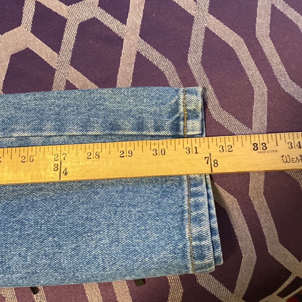VTG 00’s FRINGE biker jeans coastal cowgirl sz 12? - Picture 6 of 6